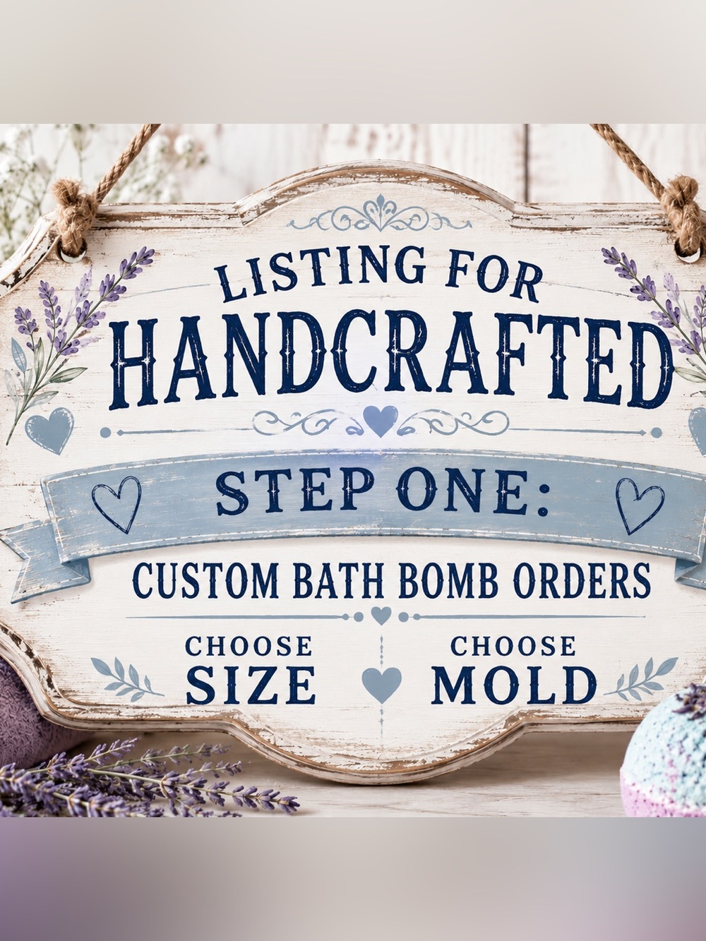 Hand crafted Customizable hand crafted bath bombs